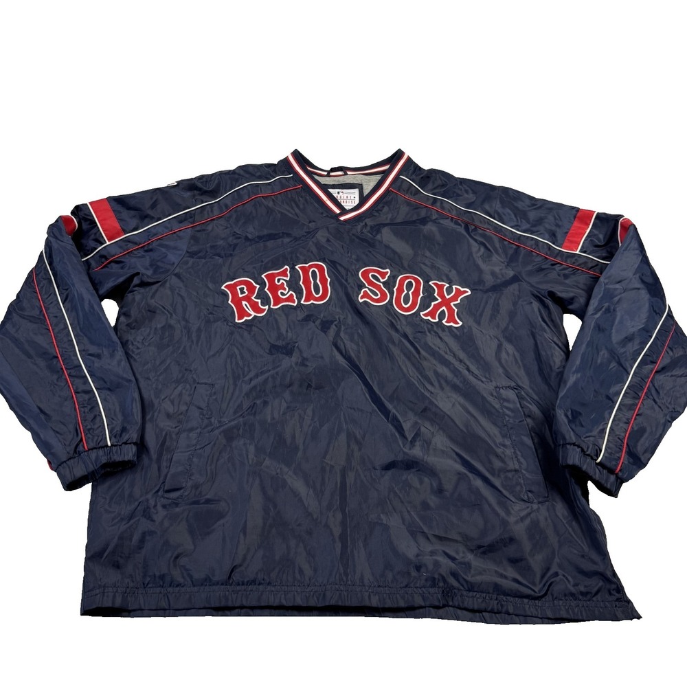 G-III Boston Red Sox Embroidered V-Neck‎ Lined Jacket Baseball MLB Blue Men's XL